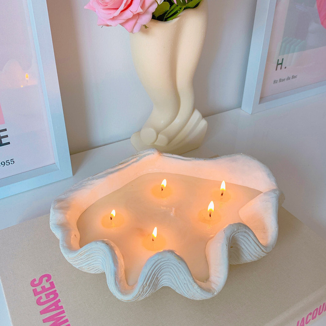CLAMSHELL CANDLE BOWL